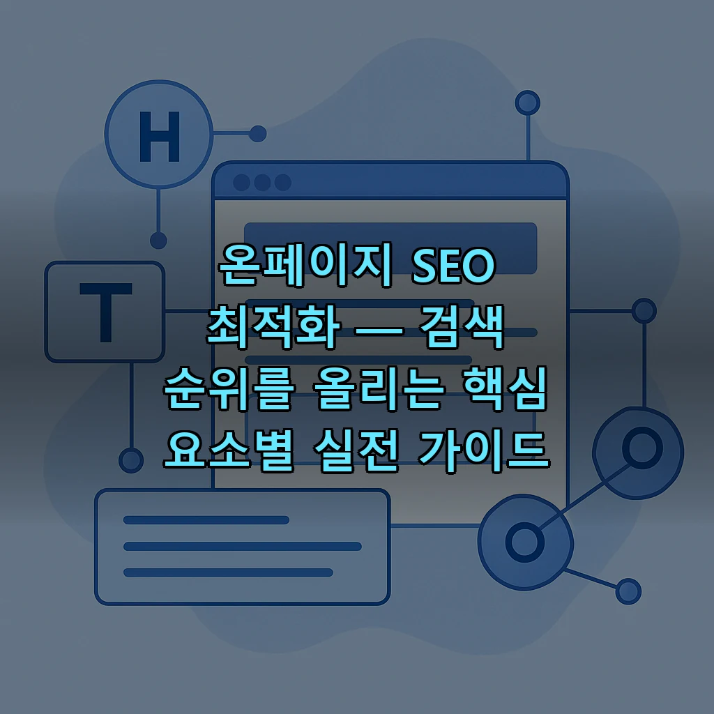 온페이지 SEO 최적화 — 검색 순위를 올리는 핵심 요소별 실전 가이드