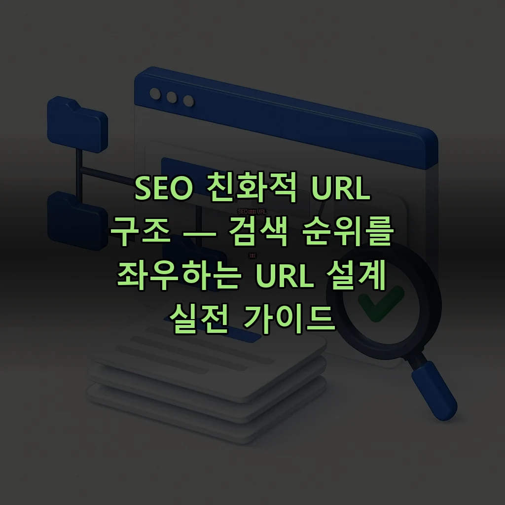 SEO 친화적 URL 구조 — 검색 순위를 좌우하는 URL 설계 실전 가이드