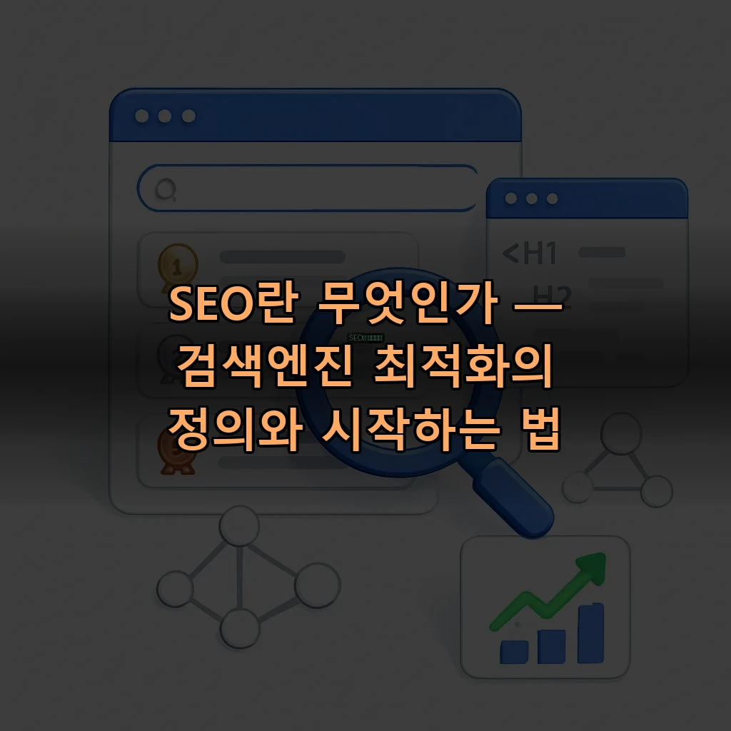 SEO란 무엇인가 — 검색엔진 최적화의 정의와 시작하는 법